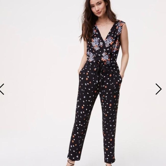 LOFT Pants - LOFT Black Jumpsuit, Sz 8